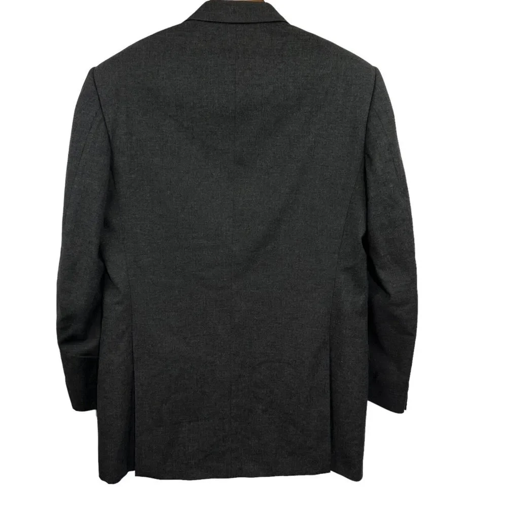 CORNELIANI Dark Grey Sport Coat Wool Cashmere‎ Blazer Jacket Family Britches 52